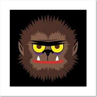 Werewolf Emoji Posters and Art